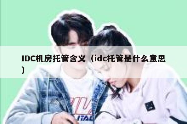 IDC机房托管含义（idc托管是什么意思） 第1张