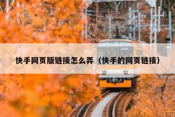 快手网页版链接怎么弄（快手的网页链接） 第1张