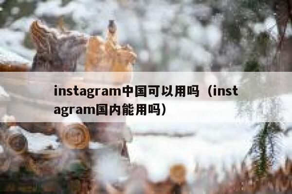instagram中国可以用吗（instagram国内能用吗） 第1张