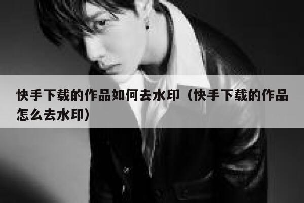 快手下载的作品如何去水印（快手下载的作品怎么去水印） 第1张