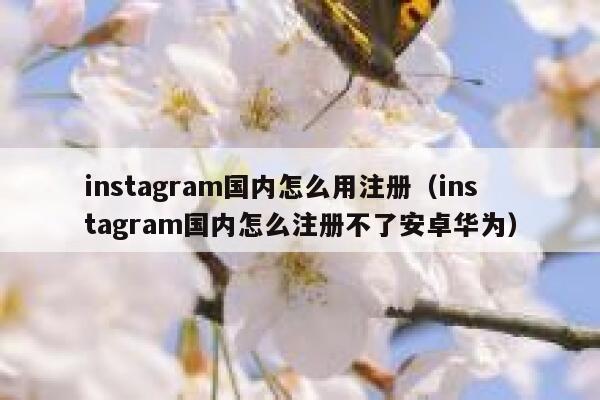 instagram国内怎么用注册（instagram国内怎么注册不了安卓华为） 第1张