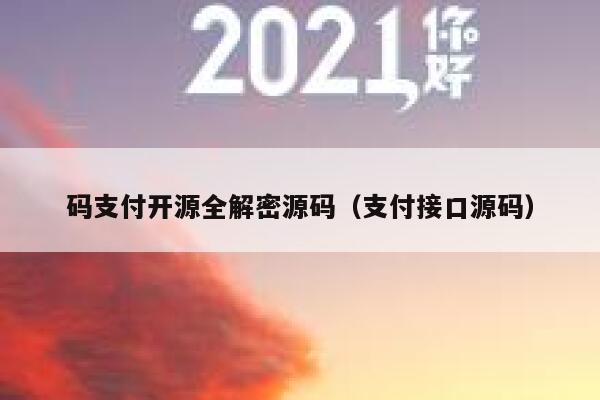 码支付开源全解密源码（支付接口源码） 第1张