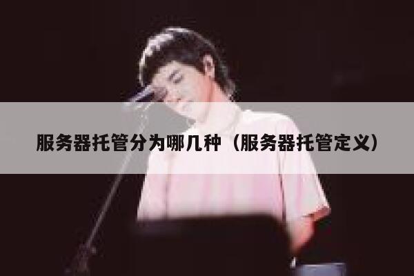 服务器托管分为哪几种（服务器托管定义） 第1张