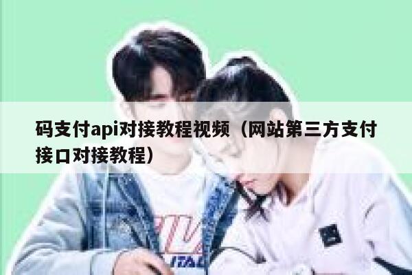 码支付api对接教程视频（网站第三方支付接口对接教程） 第1张