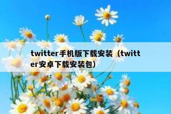 twitter手机版下载安装（twitter安卓下载安装包） 第1张