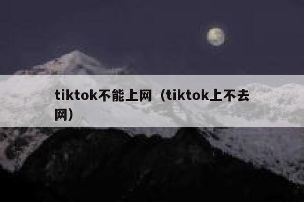 tiktok不能上网（tiktok上不去网） 第1张