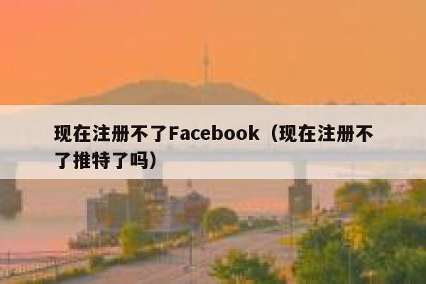 现在注册不了Facebook（现在注册不了推特了吗） 第1张