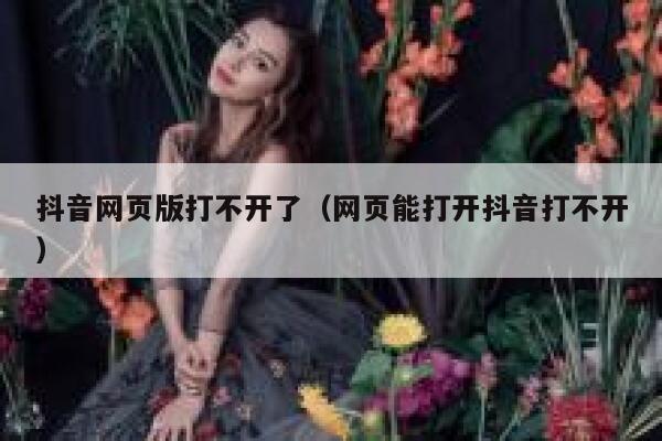 抖音网页版打不开了（网页能打开抖音打不开） 第1张