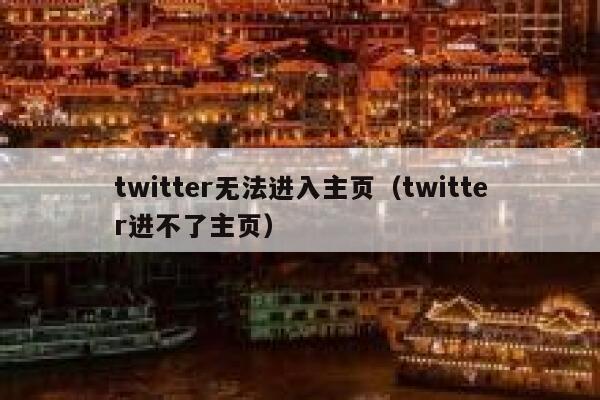 twitter无法进入主页（twitter进不了主页） 第1张