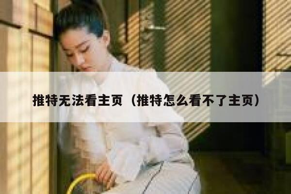 推特无法看主页（推特怎么看不了主页） 第1张