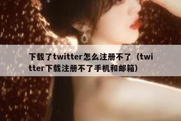 下载了twitter怎么注册不了（twitter下载注册不了手机和邮箱） 第1张