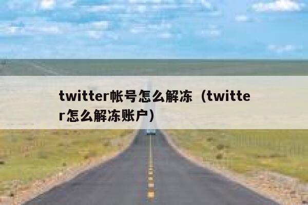 twitter帐号怎么解冻（twitter怎么解冻账户） 第1张