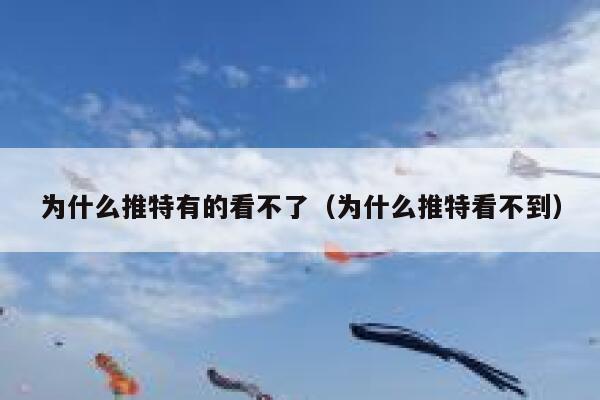 为什么推特有的看不了（为什么推特看不到） 第1张