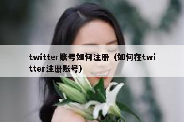 twitter账号如何注册（如何在twitter注册账号） 第1张
