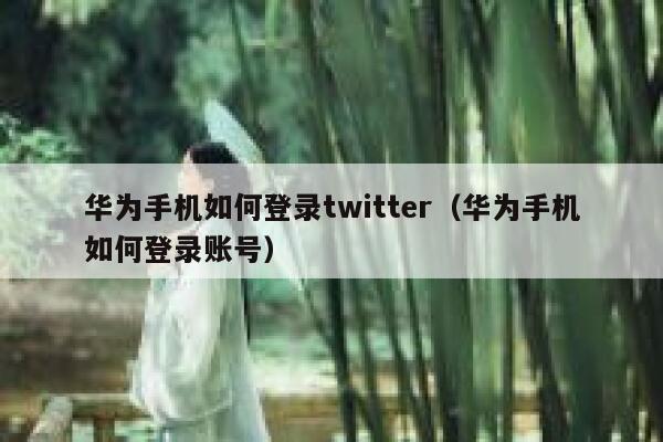 华为手机如何登录twitter（华为手机如何登录账号） 第1张