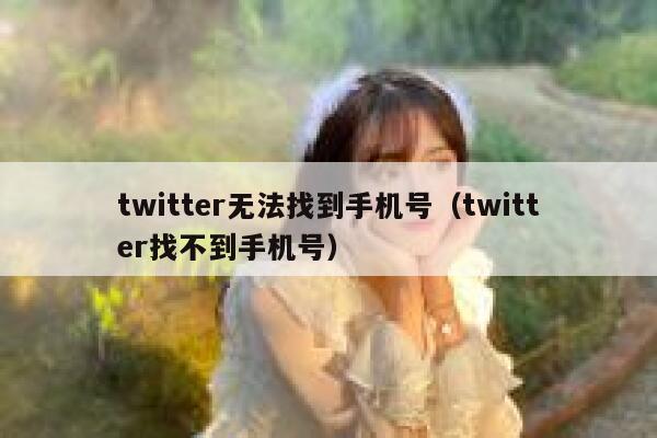 twitter无法找到手机号（twitter找不到手机号） 第1张