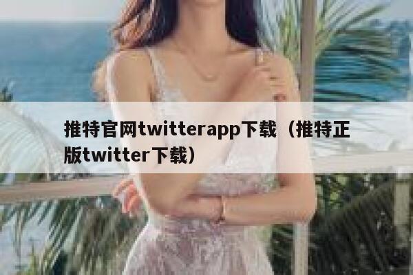 推特官网twitterapp下载（推特正版twitter下载） 第1张