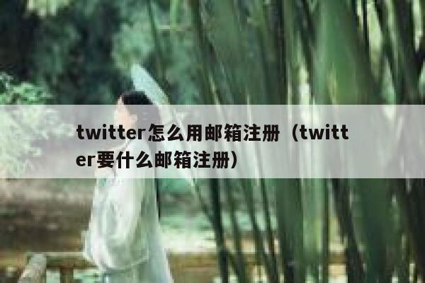 twitter怎么用邮箱注册（twitter要什么邮箱注册） 第1张