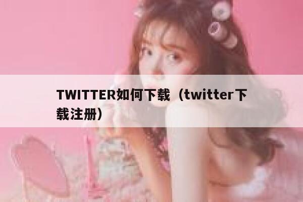 TWITTER如何下载（twitter下载注册） 第1张