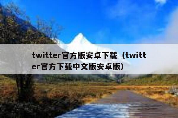 twitter官方版安卓下载（twitter官方下载中文版安卓版） 第1张