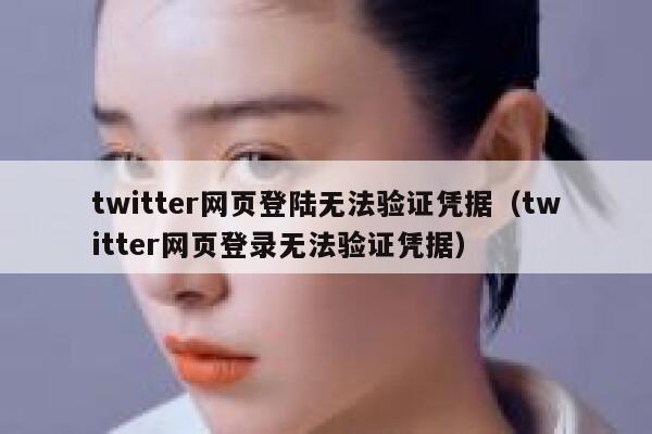 twitter网页登陆无法验证凭据（twitter网页登录无法验证凭据） 第1张