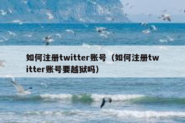 如何注册twitter账号（如何注册twitter账号要越狱吗） 第1张