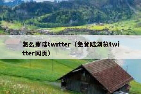 怎么登陆twitter（免登陆浏览twitter网页） 第1张