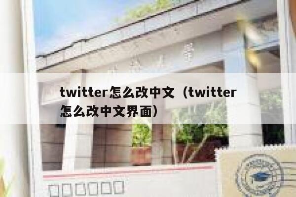 twitter怎么改中文（twitter怎么改中文界面） 第1张
