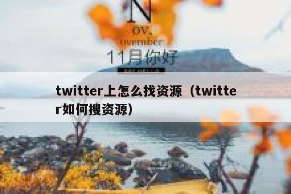 twitter上怎么找资源（twitter如何搜资源） 第1张