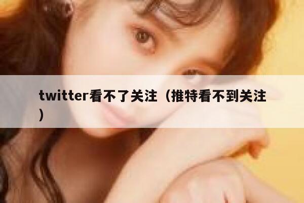 twitter看不了关注（推特看不到关注） 第1张