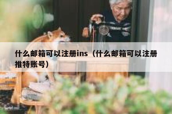 什么邮箱可以注册ins（什么邮箱可以注册推特账号） 第1张