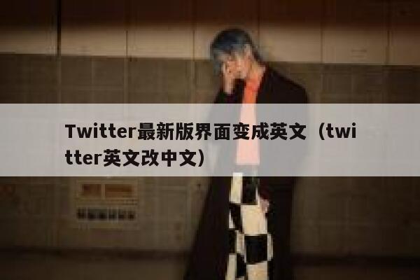 Twitter最新版界面变成英文（twitter英文改中文） 第1张