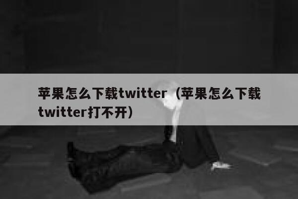 苹果怎么下载twitter（苹果怎么下载twitter打不开） 第1张