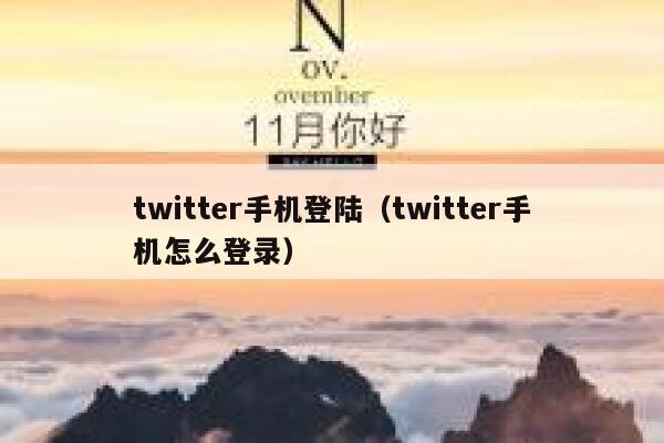 twitter手机登陆(twitter手机怎么登录) 第1张 twitter手机登陆(twitter手机怎么登录) 第1张