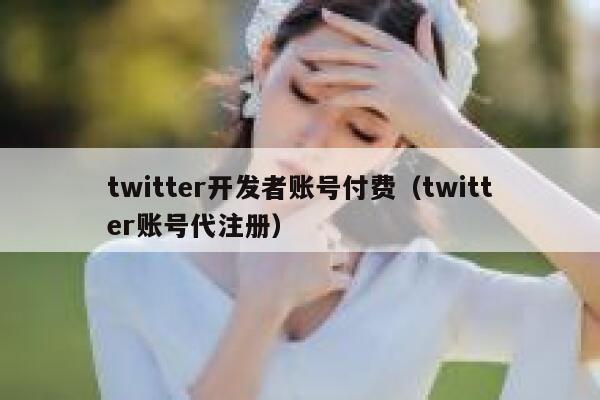 twitter开发者账号付费（twitter账号代注册） 第1张