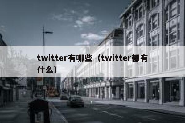 twitter有哪些(twitter都有什么) 第1张 twitter有哪些(twitter都有什么) 第1张