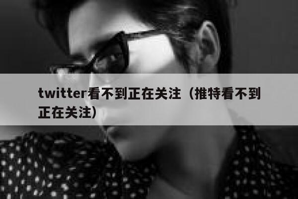 twitter看不到正在关注(推特看不到正在关注) 第1张 twitter看不到正在关注(推特看不到正在关注) 第1张