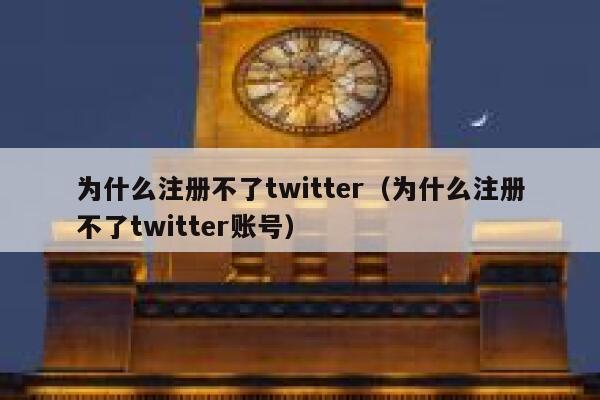 为什么注册不了twitter（为什么注册不了twitter账号） 第1张