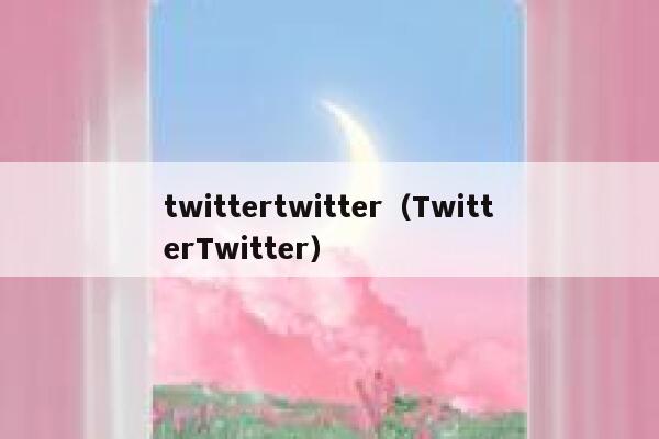 twittertwitter（TwitterTwitter） 第1张