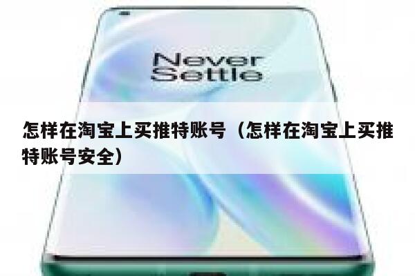 怎样在淘宝上买推特账号（怎样在淘宝上买推特账号安全） 第1张