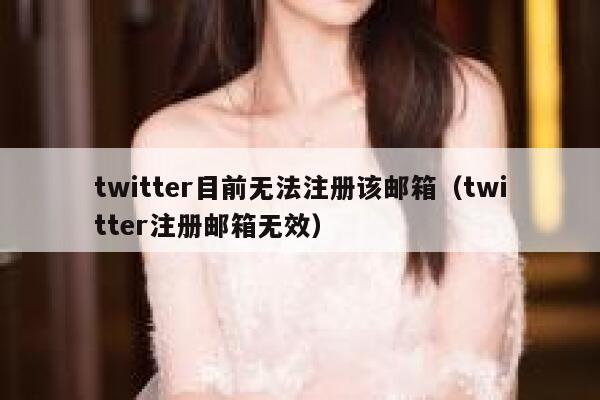 twitter目前无法注册该邮箱（twitter注册邮箱无效） 第1张