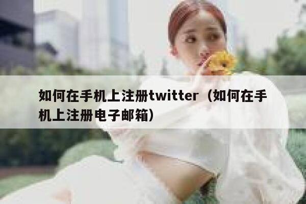如何在手机上注册twitter（如何在手机上注册电子邮箱） 第1张