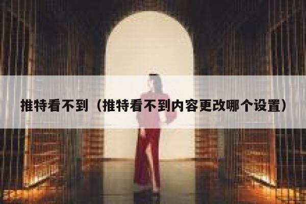 推特看不到(推特看不到内容更改哪个设置) 第1张 推特看不到(推特看不到内容更改哪个设置) 第1张