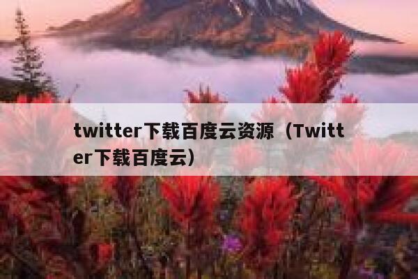 twitter下载百度云资源（Twitter下载百度云） 第1张