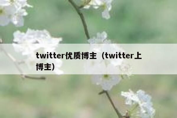 twitter优质博主(twitter上博主) 第1张 twitter优质博主(twitter上博主) 第1张