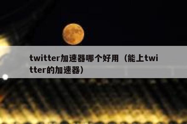 twitter加速器哪个好用（能上twitter的加速器） 第1张