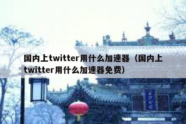国内上twitter用什么加速器（国内上twitter用什么加速器免费） 第1张