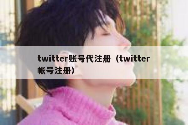 twitter账号代注册（twitter帐号注册） 第1张