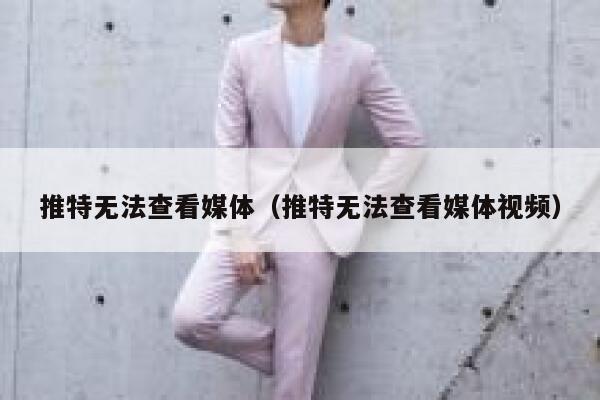 推特无法查看媒体(推特无法查看媒体视频) 第1张 推特无法查看媒体(推特无法查看媒体视频) 第1张