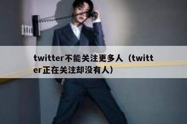 twitter不能关注更多人（twitter正在关注却没有人） 第1张
